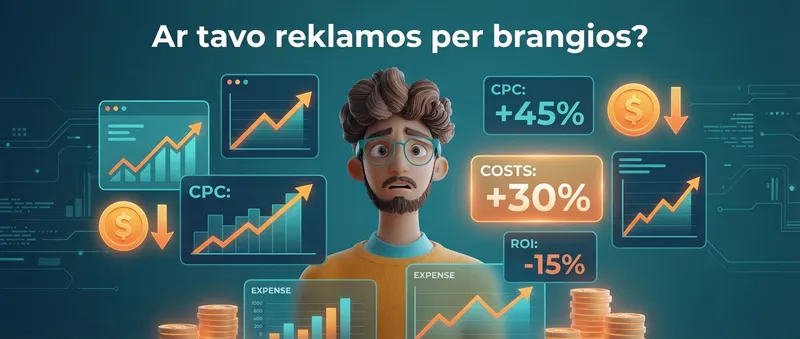 Ar tavo reklamos per brangios?